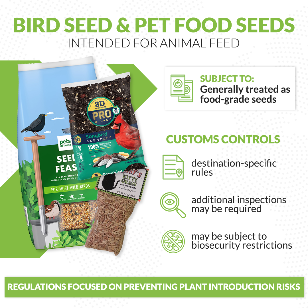 bird seed and pet food seeds